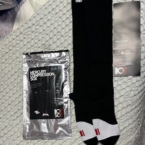 Black Compression Athletic Socks